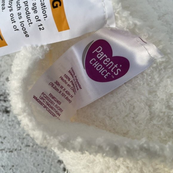 Parent Choice Baby Blankets White Cozy Knit Blanket Size 30x40 Inches New - Picture 8 of 8